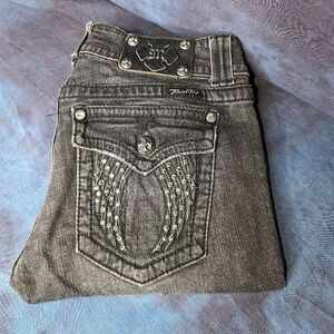 Miss me jeans angel wings size 28 skinny JP 5 50825k-4R